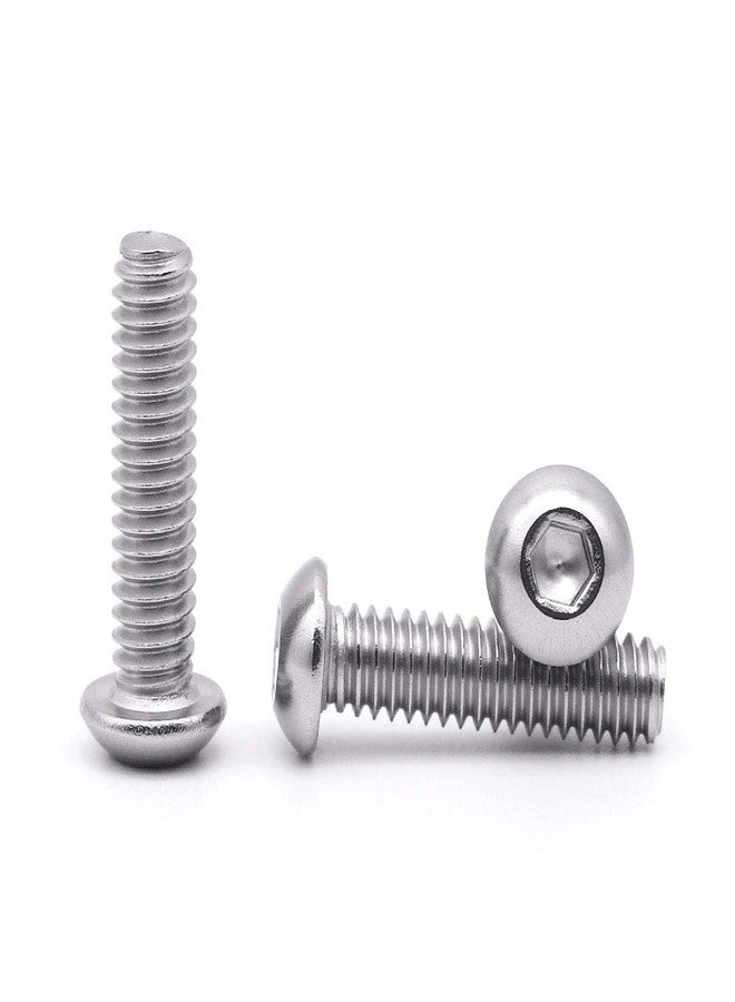 EASTLO #10-32 x 1/2" (50 PCS) Button Head Socket Cap Bolts Screws, 304 Stainless Steel 18-8, Allen Hex Drive, Full Thread - Image 5